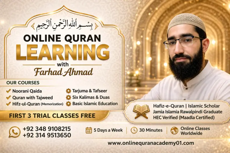 Online Quran learning program with Noorani Qaida, Quran with Tajweed, Hifz and Islamic education